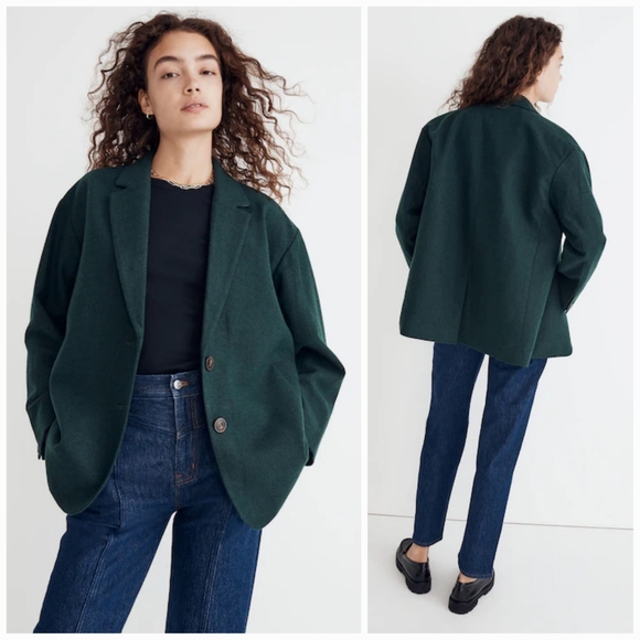 Madewell Jackets & Blazers - NWOT Madewell XL Modern Contemporary Relaxed French Chic Brushed Dorset Blazer